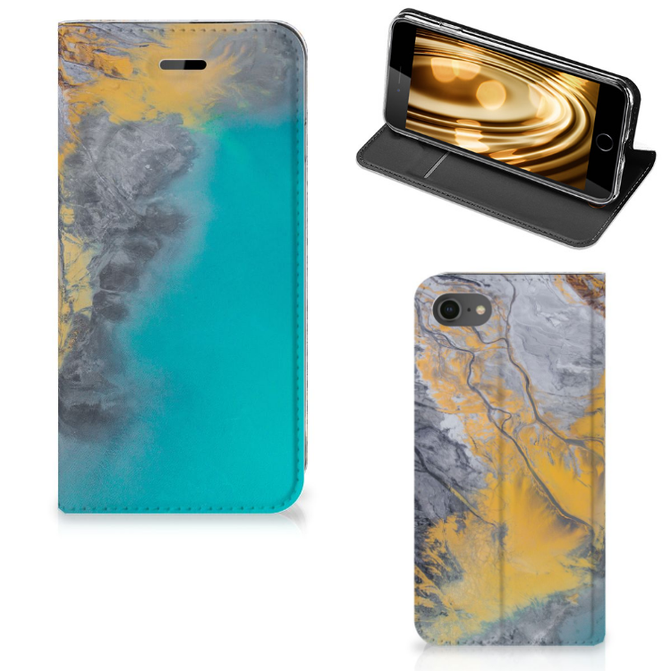 iPhone 7 | 8 | SE (2020) | SE (2022) Standcase Marble Blue Gold