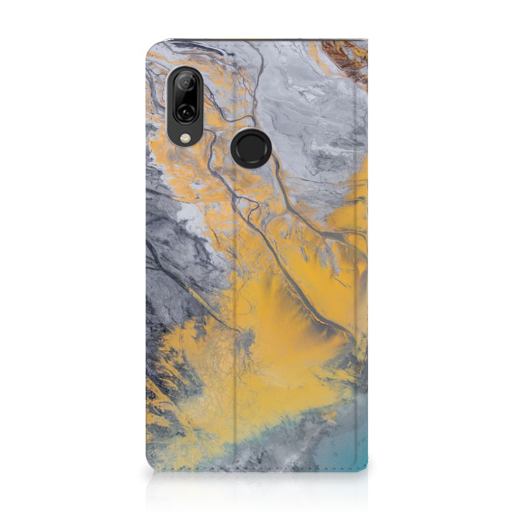 Huawei P Smart (2019) Standcase Marble Blue Gold