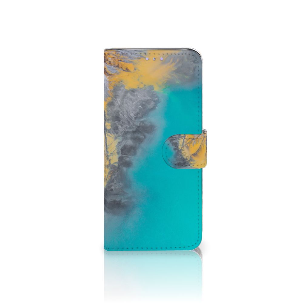 Samsung Galaxy S20 Bookcase Marble Blue Gold