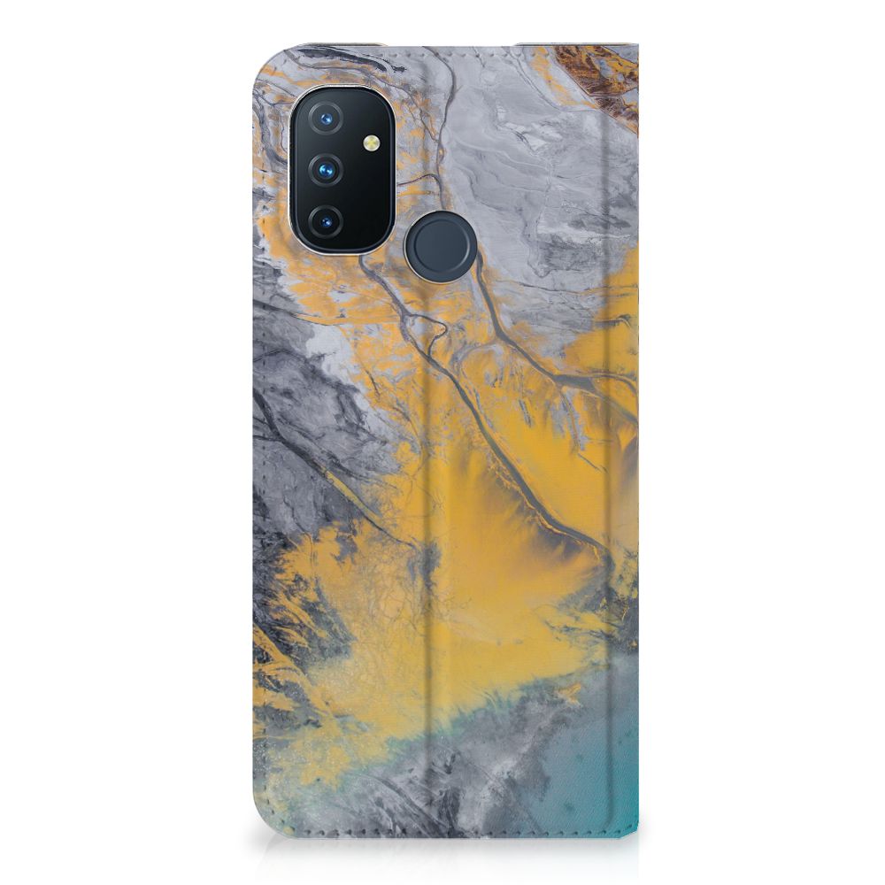 OnePlus Nord N100 Standcase Marble Blue Gold