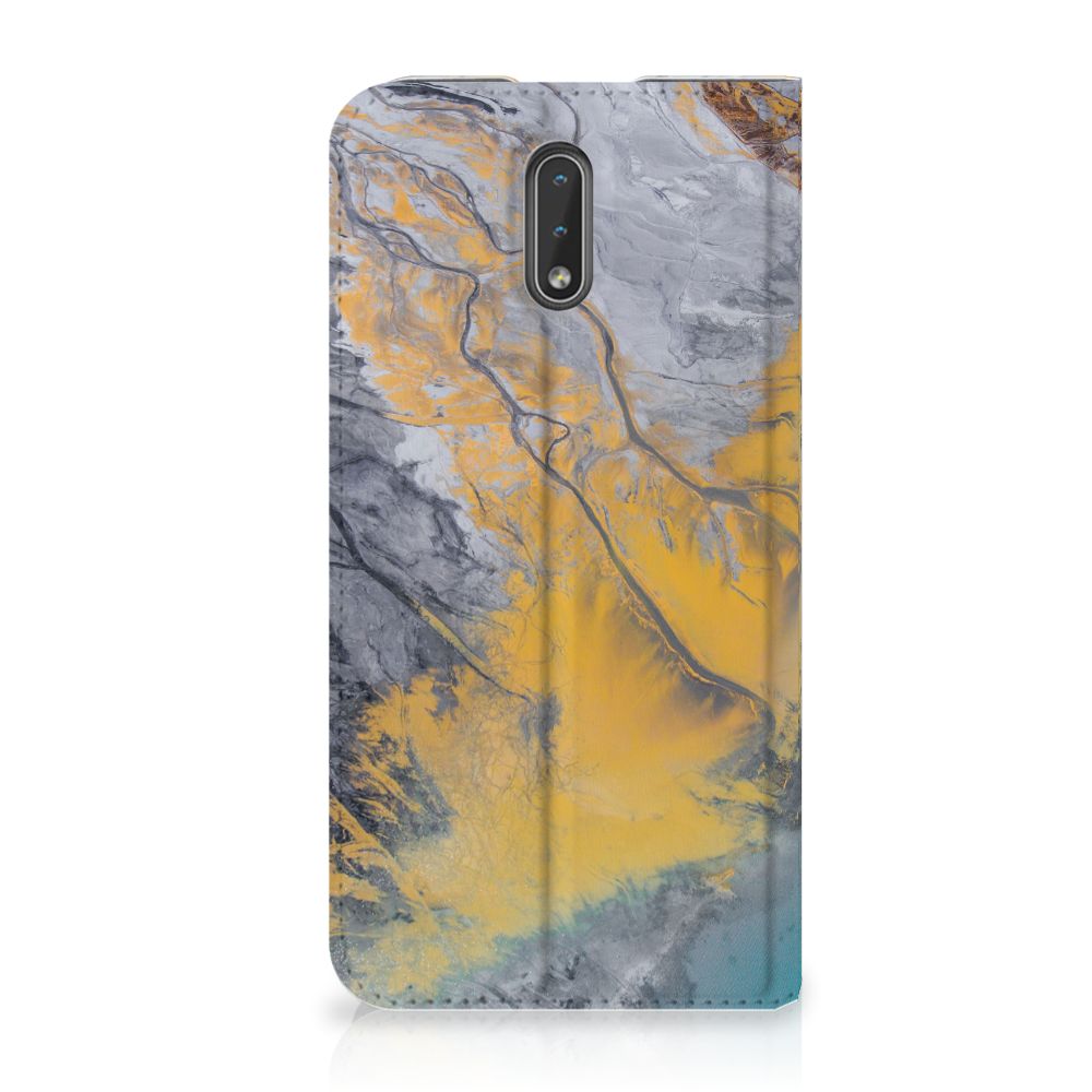 Nokia 2.3 Standcase Marble Blue Gold