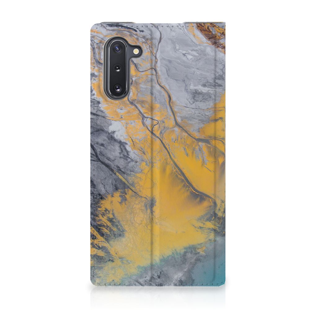 Samsung Galaxy Note 10 Standcase Marble Blue Gold