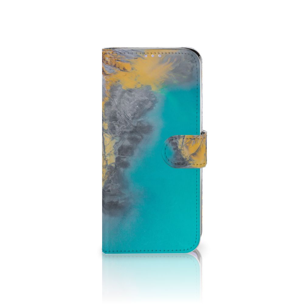 Samsung Galaxy A51 Bookcase Marble Blue Gold
