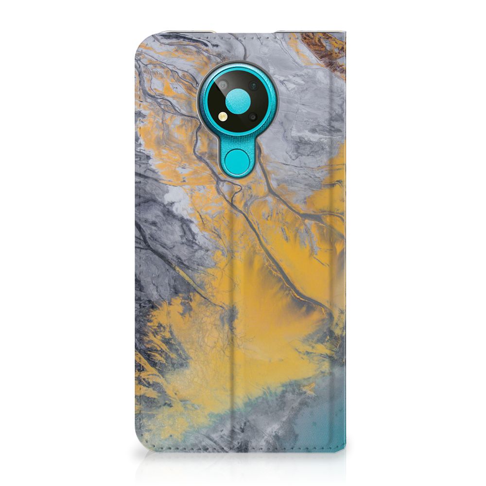 Nokia 3.4 Standcase Marble Blue Gold