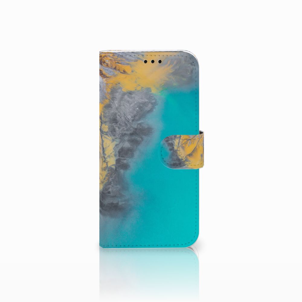 Samsung Galaxy A5 2017 Bookcase Marble Blue Gold