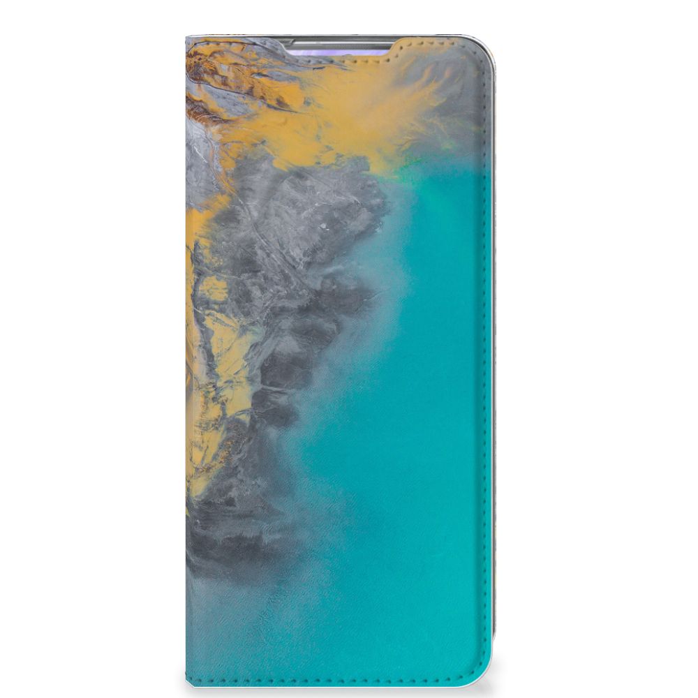 Samsung Galaxy S20 Plus Standcase Marble Blue Gold