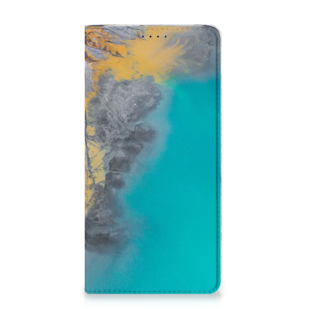Huawei P Smart (2019) Standcase Marble Blue Gold