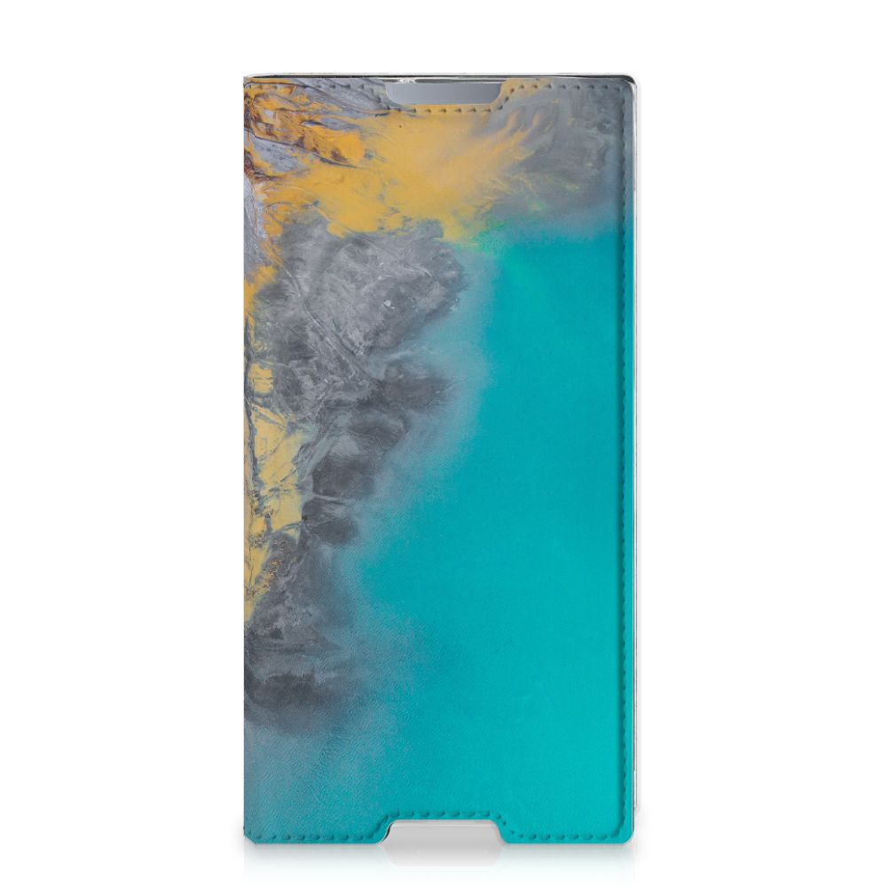 Sony Xperia L1 Standcase Marble Blue Gold