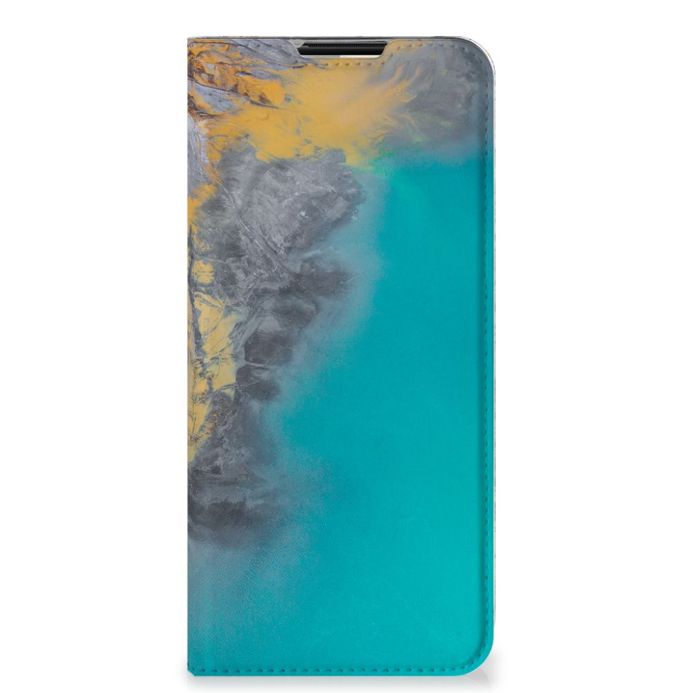 OnePlus Nord N100 Standcase Marble Blue Gold