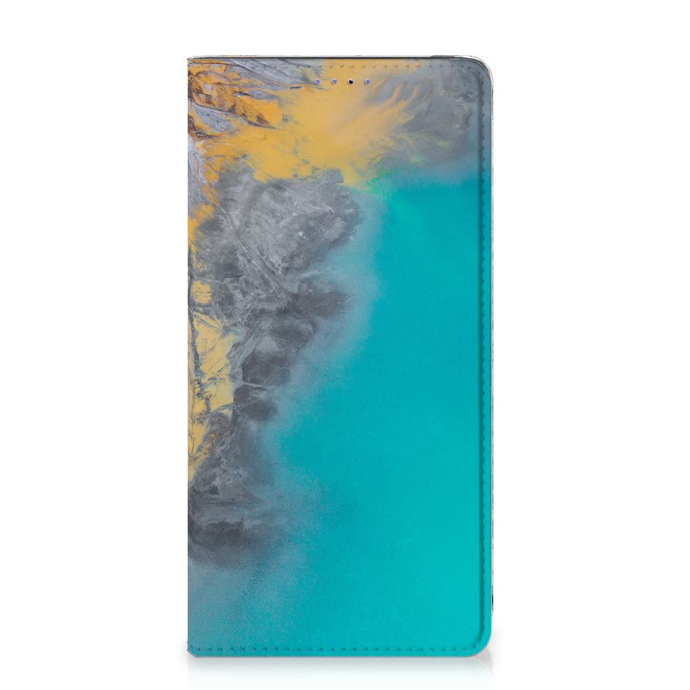Samsung Galaxy A51 Standcase Marble Blue Gold
