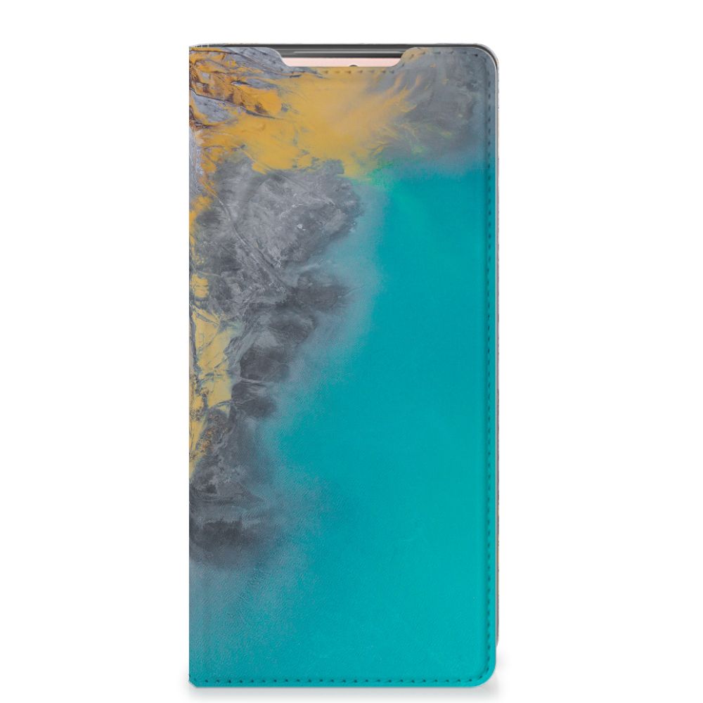Samsung Galaxy Note20 Standcase Marble Blue Gold