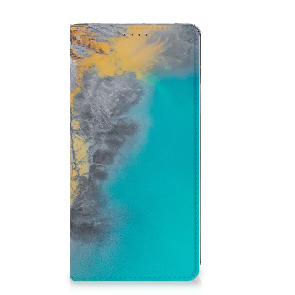 Samsung Galaxy S10 Standcase Marble Blue Gold