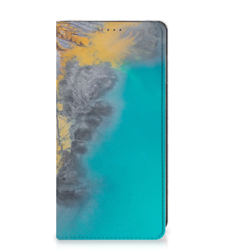 Samsung Galaxy A10 Standcase Marble Blue Gold