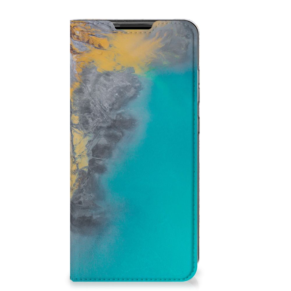 Samsung Galaxy A52 Standcase Marble Blue Gold