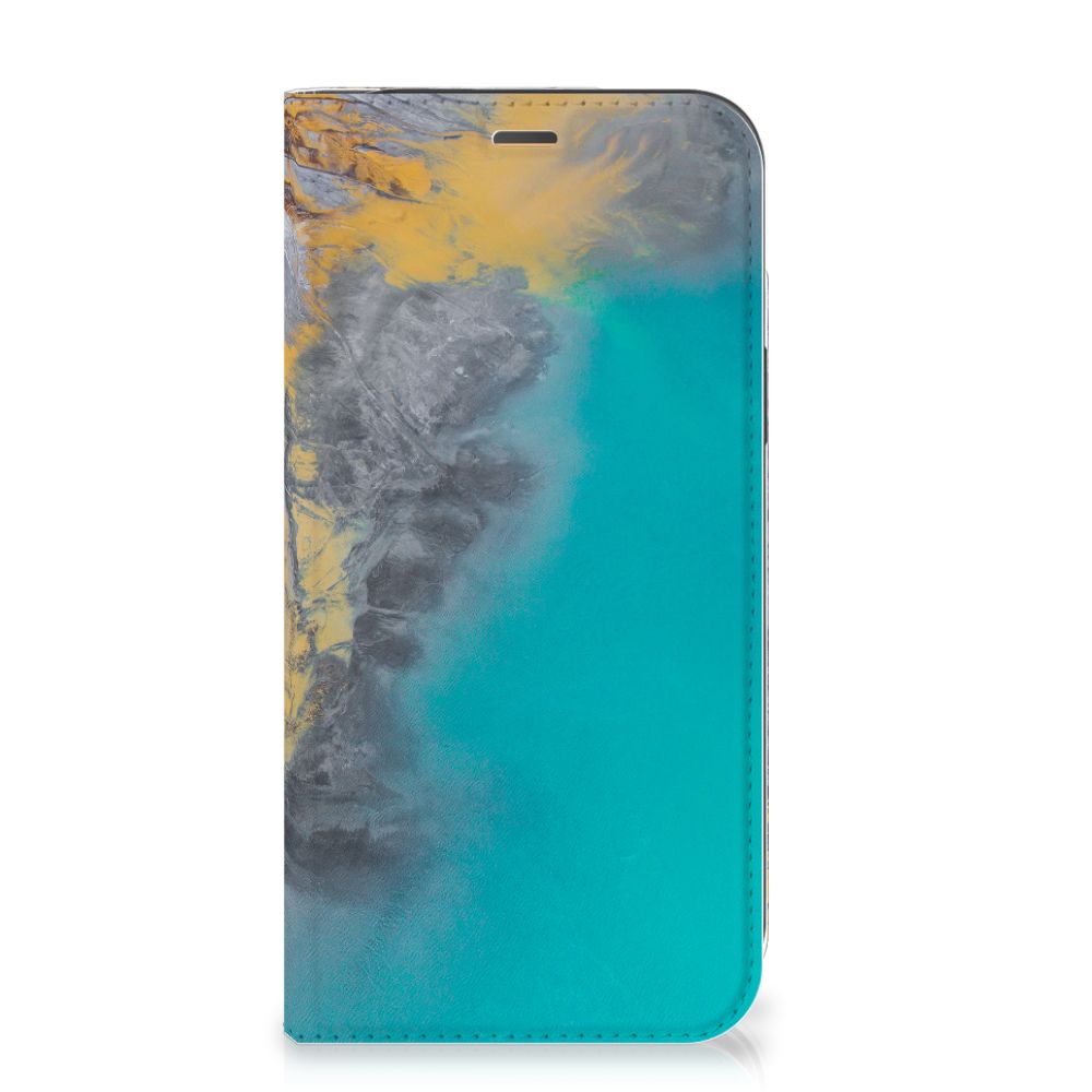 iPhone 12 | iPhone 12 Pro Standcase Marble Blue Gold