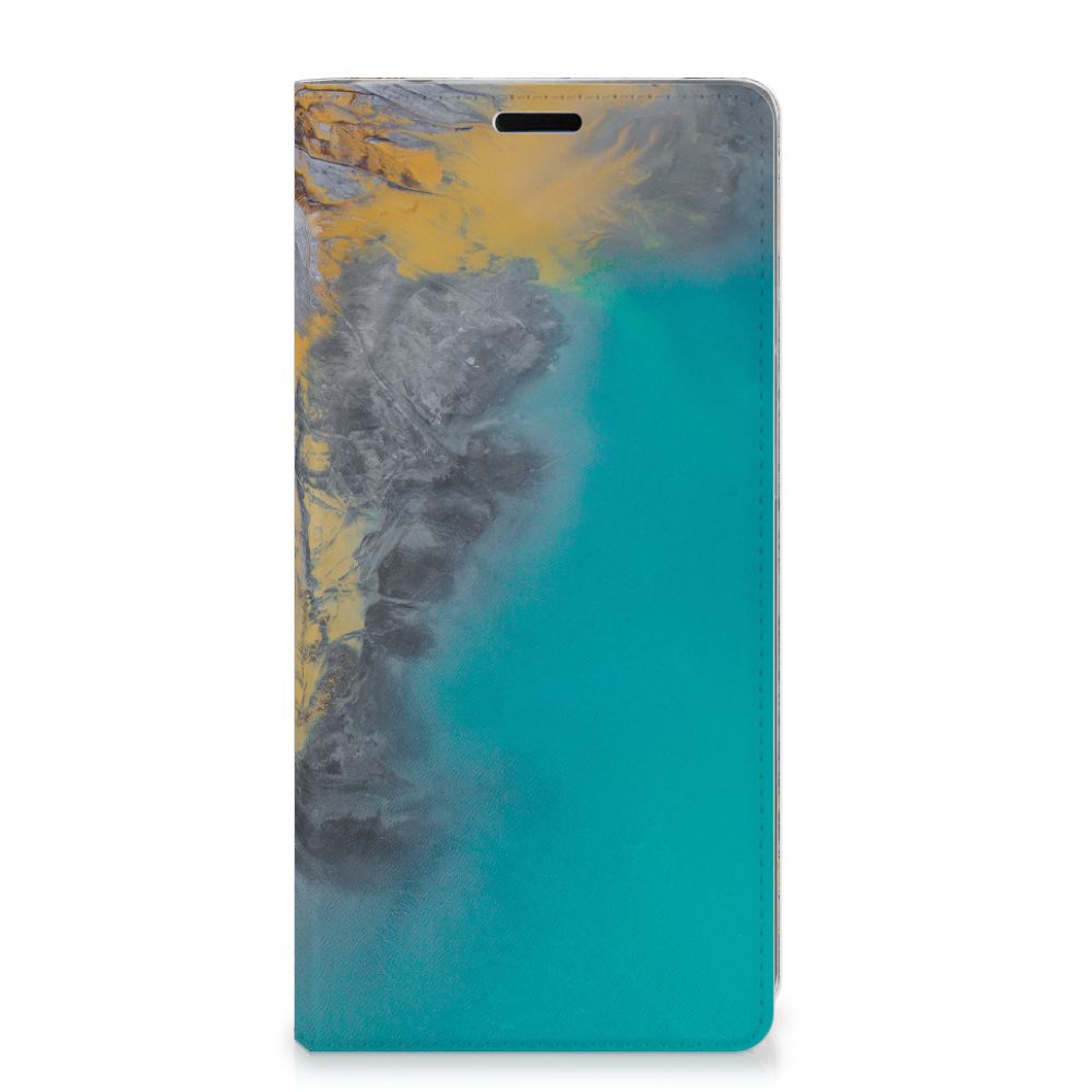Samsung Galaxy A9 (2018) Standcase Marble Blue Gold
