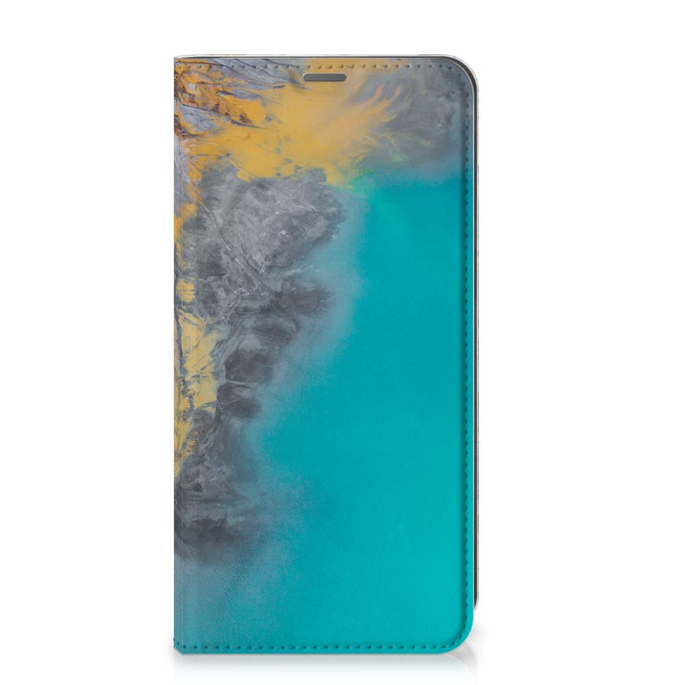 Samsung Xcover Pro Standcase Marble Blue Gold