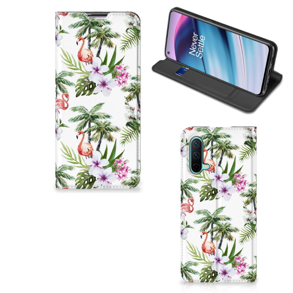 OnePlus Nord CE 5G Hoesje maken Flamingo Palms