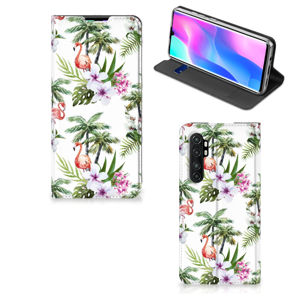 Xiaomi Mi Note 10 Lite Hoesje maken Flamingo Palms