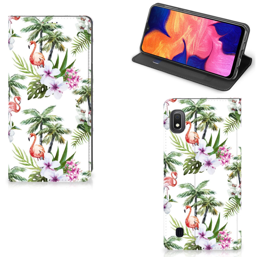 Samsung Galaxy A10 Hoesje maken Flamingo Palms