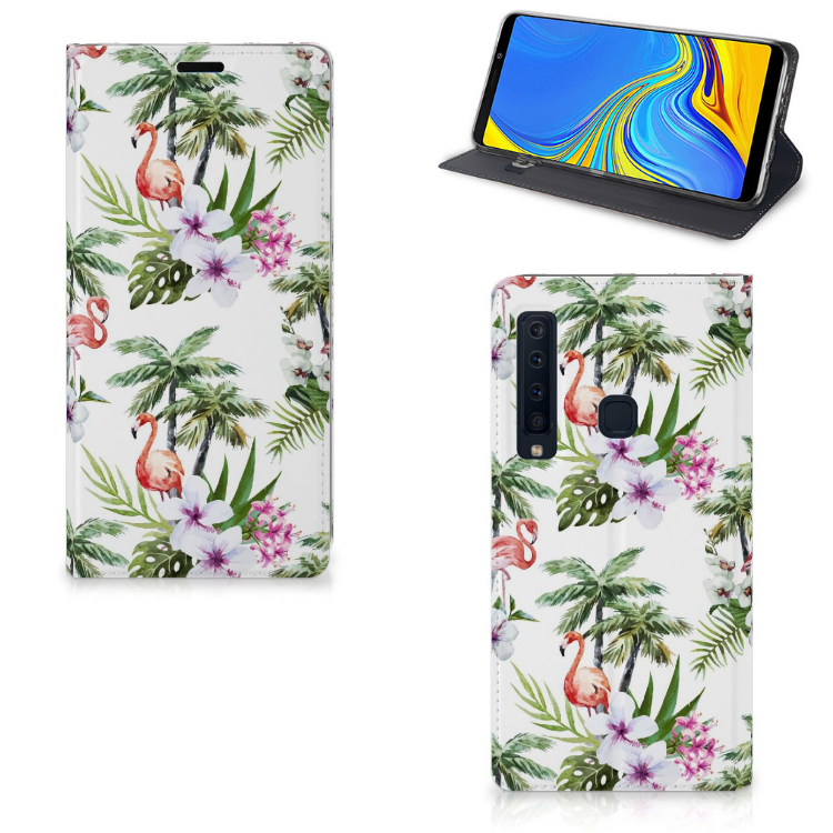 Samsung Galaxy A9 (2018) Hoesje maken Flamingo Palms