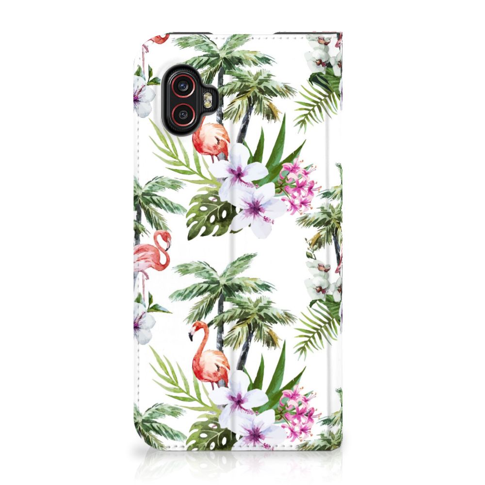 Samsung Galaxy Xcover 6 Pro Hoesje maken Flamingo Palms