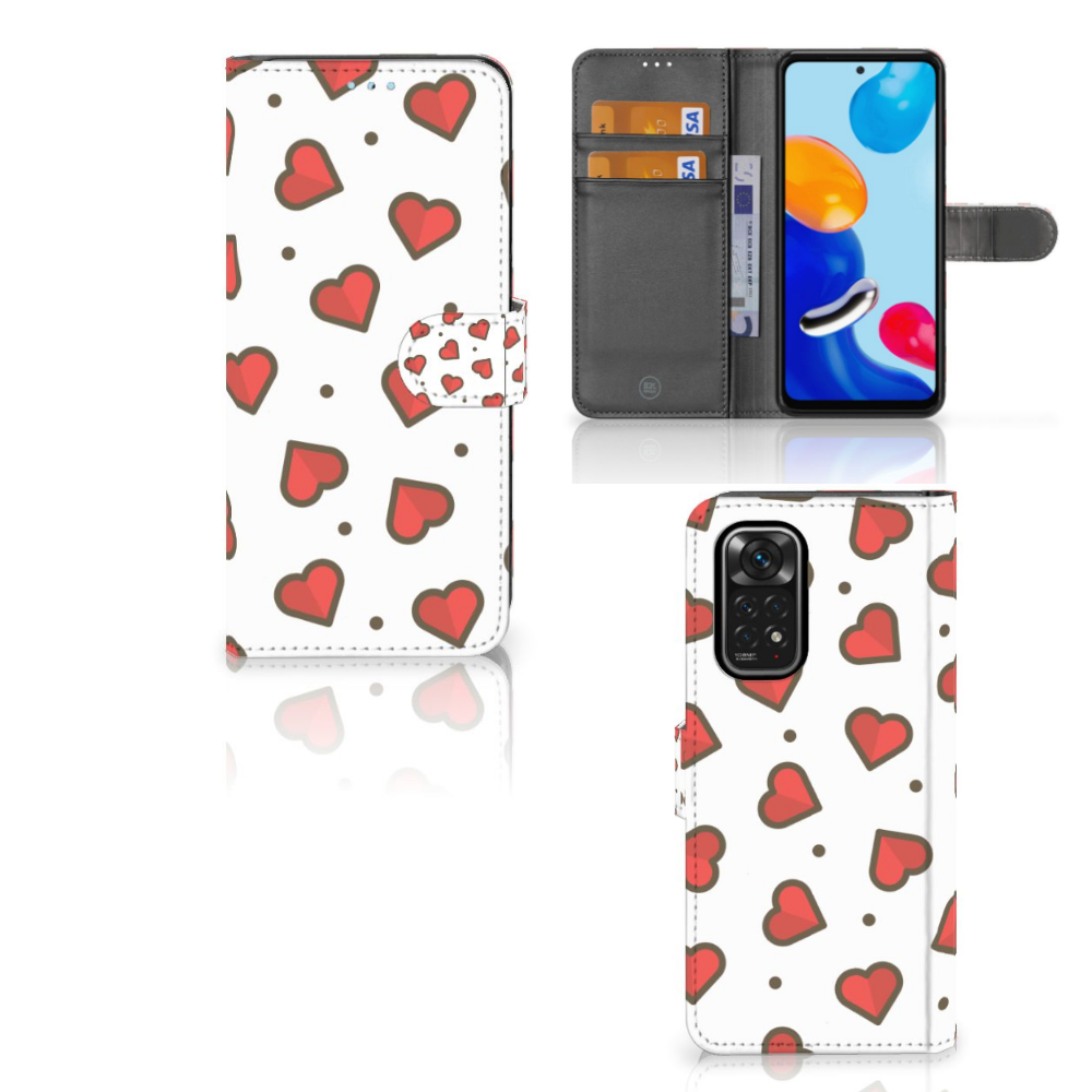 Xiaomi Redmi Note 11/11S Telefoon Hoesje Hearts