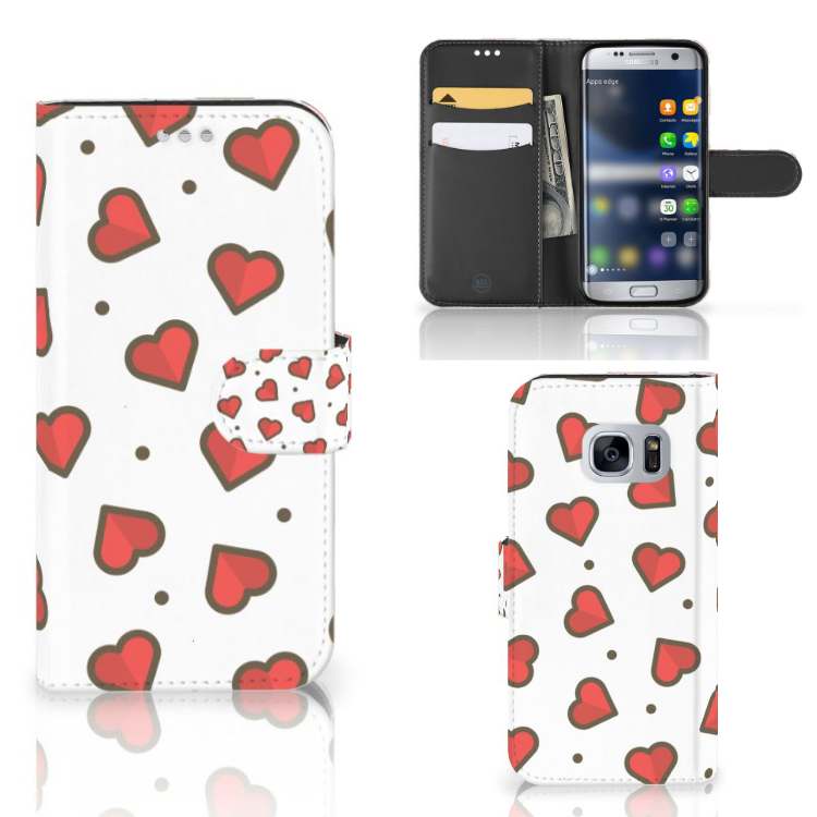 Samsung Galaxy S7 Telefoon Hoesje Hearts