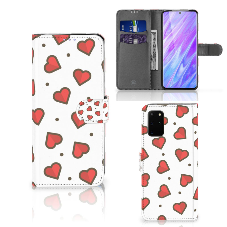 Samsung Galaxy S20 Plus Telefoon Hoesje Hearts