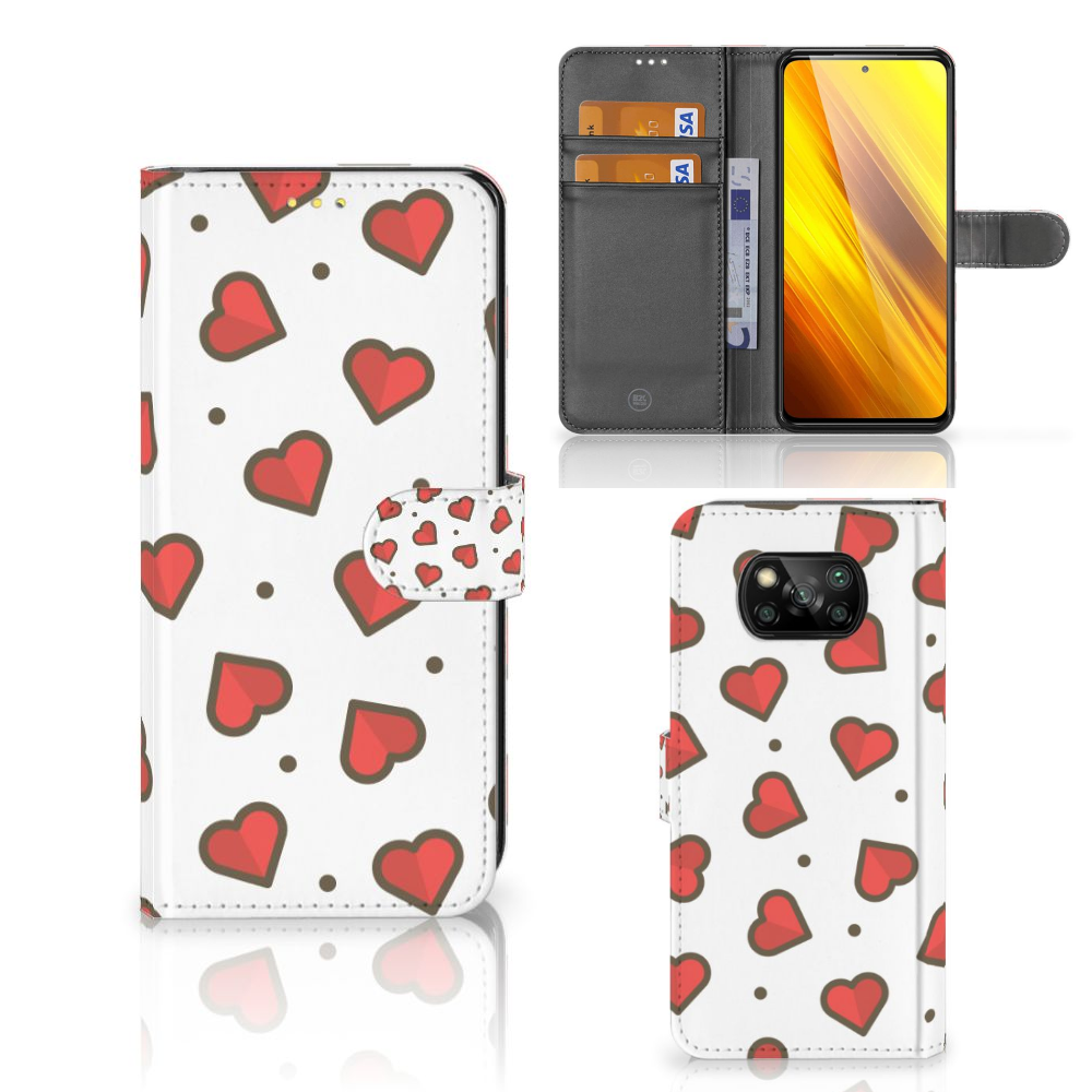 Xiaomi Poco X3 | Poco X3 Pro Telefoon Hoesje Hearts