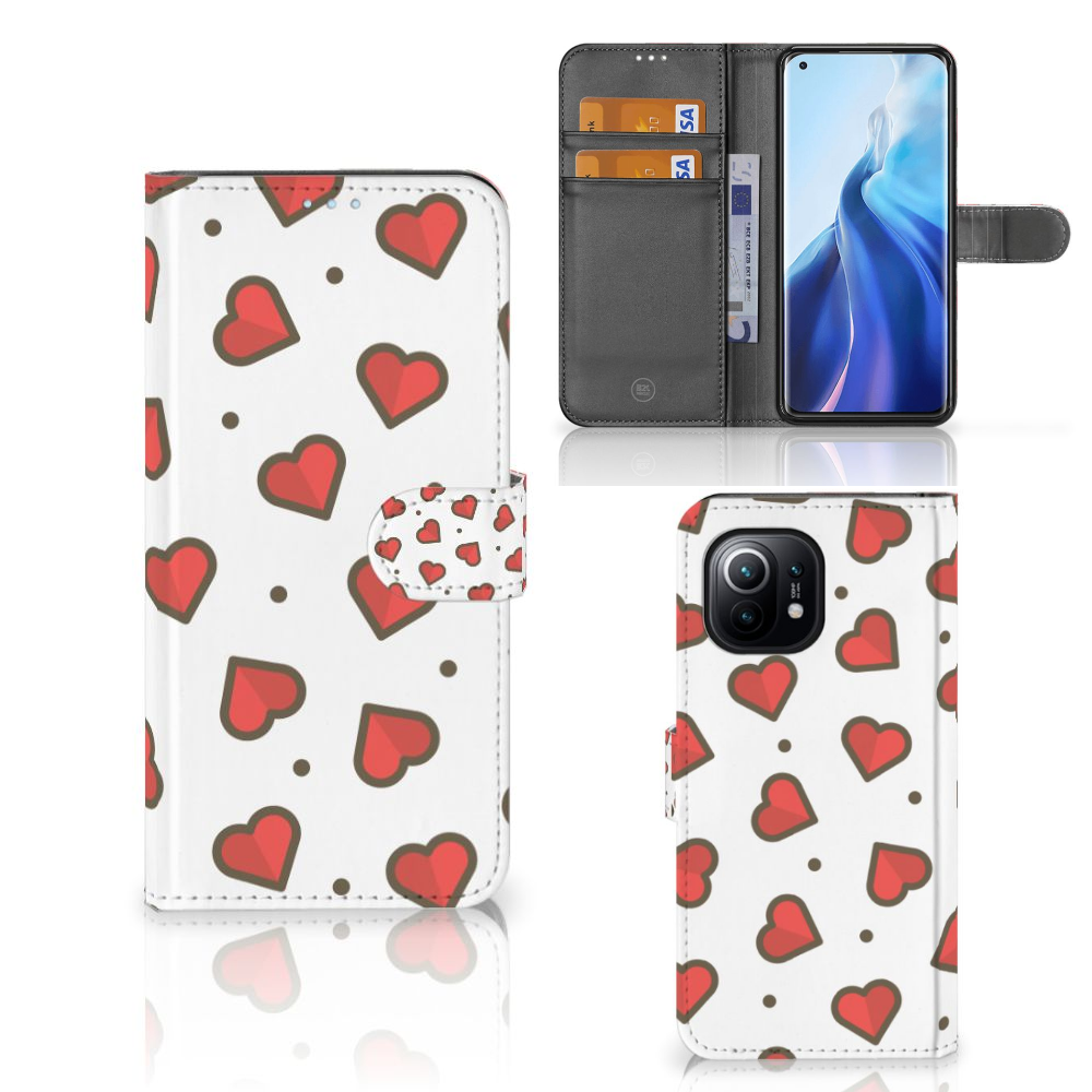 Xiaomi Mi 11 Telefoon Hoesje Hearts