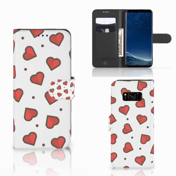 Samsung Galaxy S8 Telefoon Hoesje Hearts