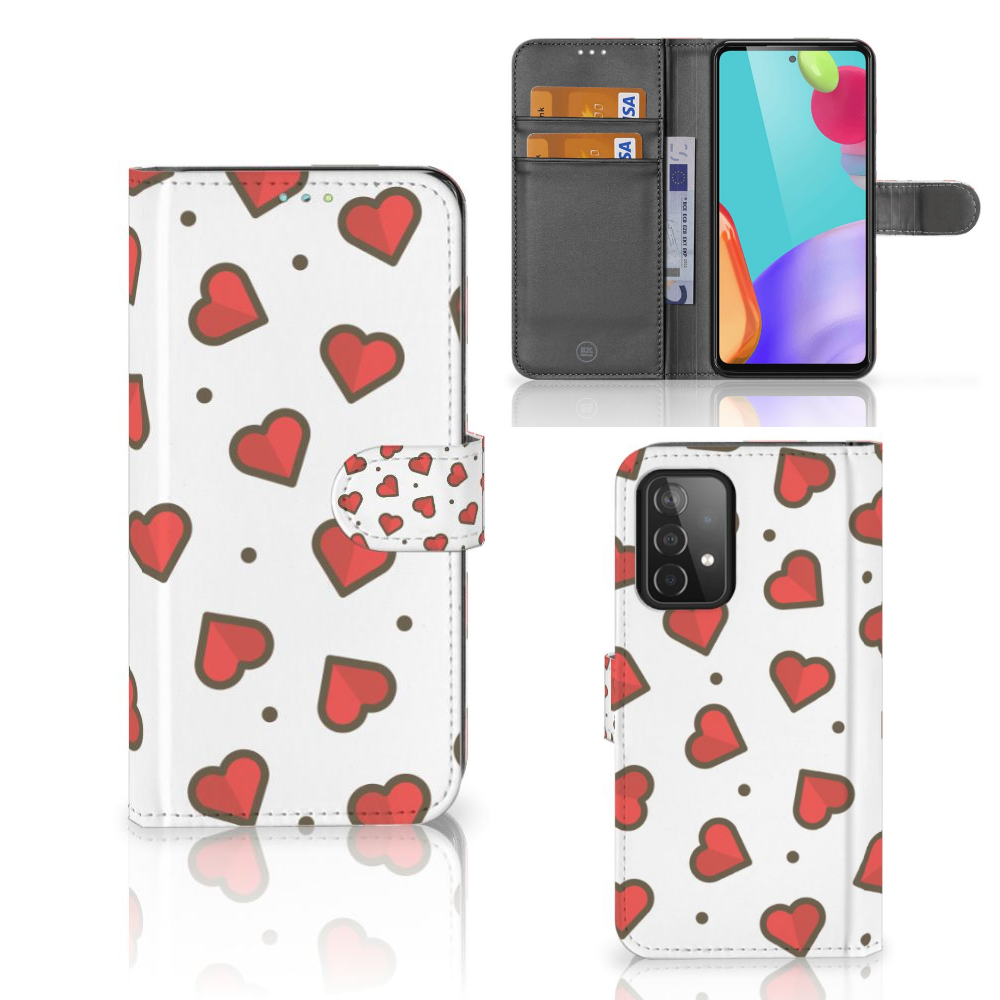 Samsung Galaxy A52 Telefoon Hoesje Hearts