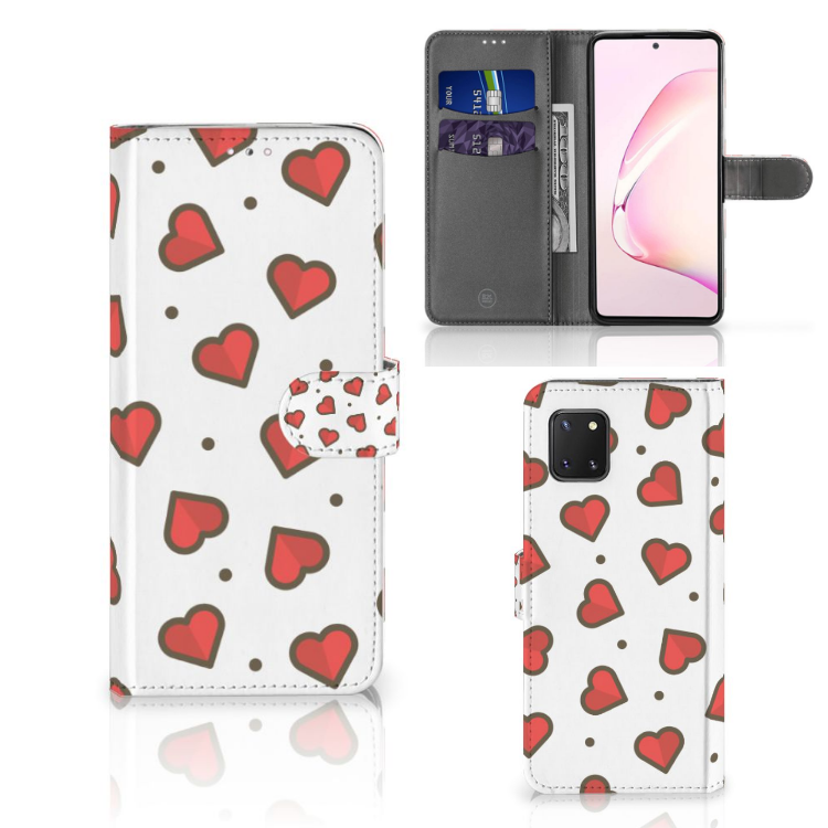 Samsung Note 10 Lite Telefoon Hoesje Hearts
