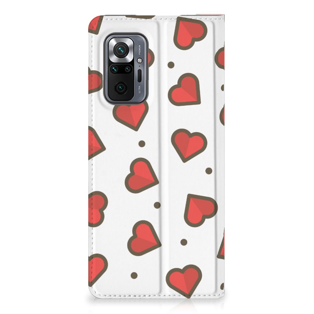 Xiaomi Redmi Note 10 Pro Hoesje met Magneet Hearts
