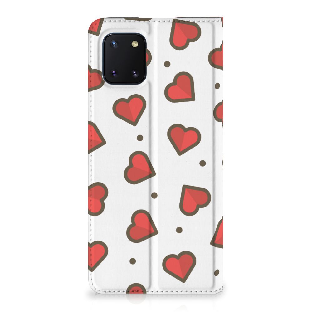 Samsung Galaxy Note 10 Lite Hoesje met Magneet Hearts