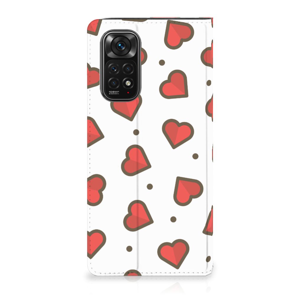 Xiaomi Redmi Note 11/11S Hoesje met Magneet Hearts