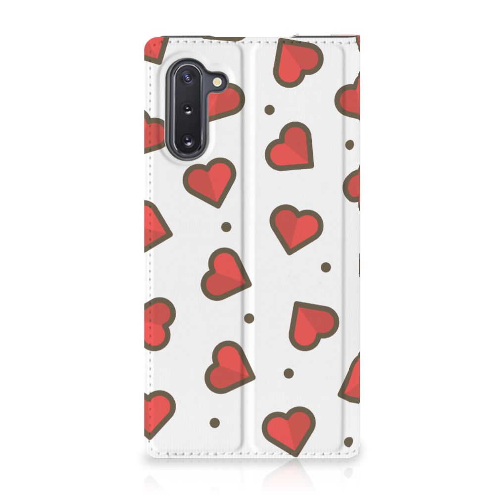 Samsung Galaxy Note 10 Hoesje met Magneet Hearts