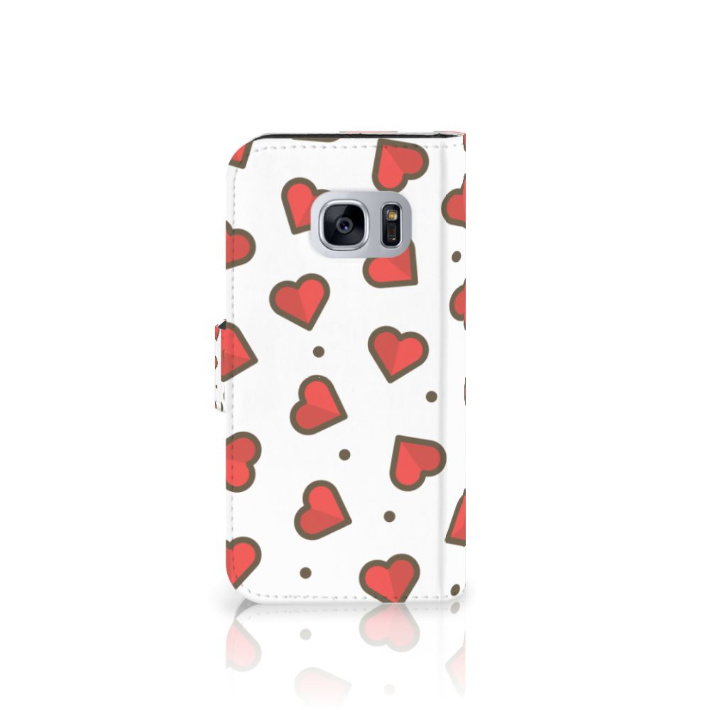 Samsung Galaxy S7 Telefoon Hoesje Hearts