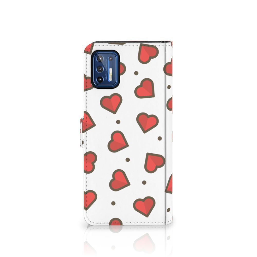 Motorola Moto G9 Plus Telefoon Hoesje Hearts