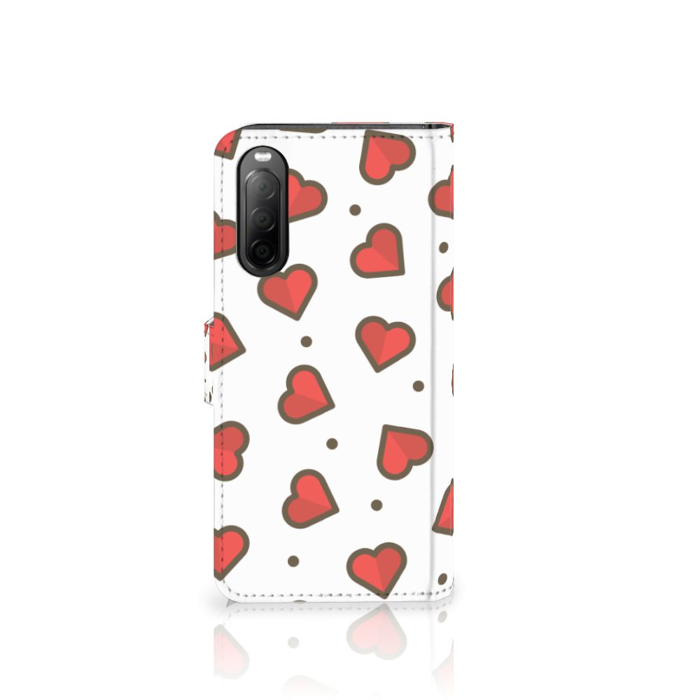 Sony Xperia 10 IV Telefoon Hoesje Hearts