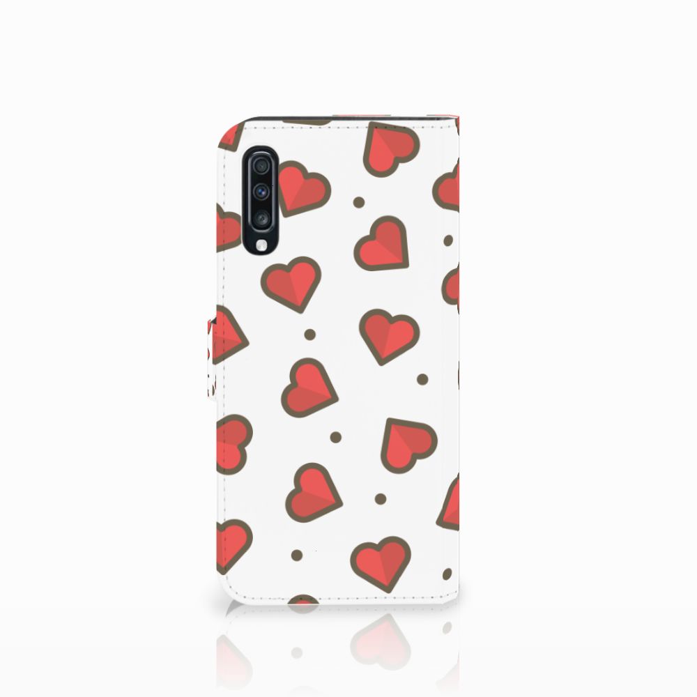 Samsung Galaxy A70 Telefoon Hoesje Hearts