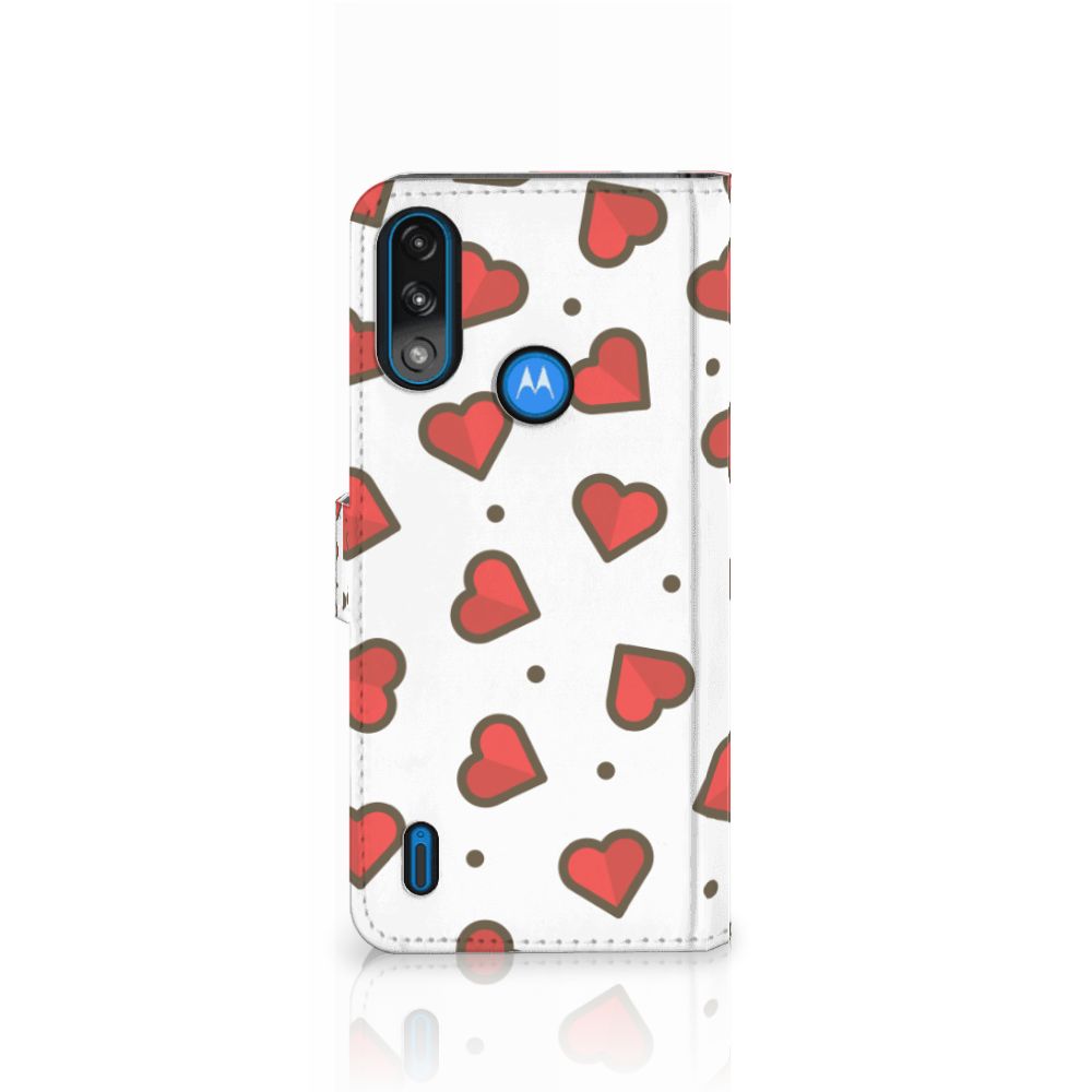 Motorola Moto E7i Power | E7 Power Telefoon Hoesje Hearts