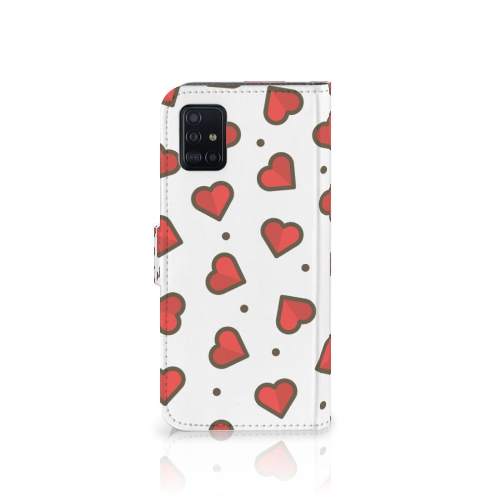 Samsung Galaxy A51 Telefoon Hoesje Hearts