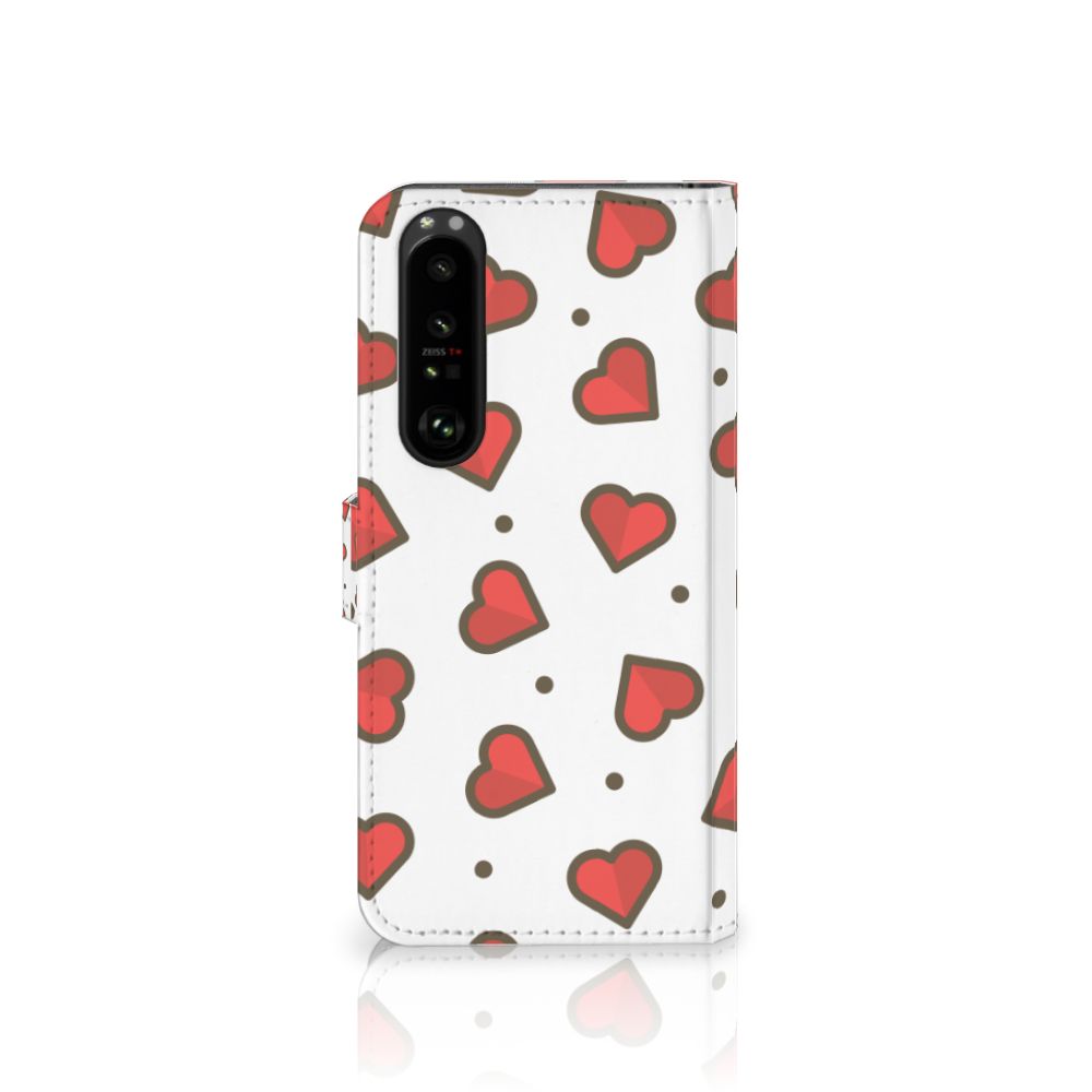 Sony Xperia 1 III Telefoon Hoesje Hearts