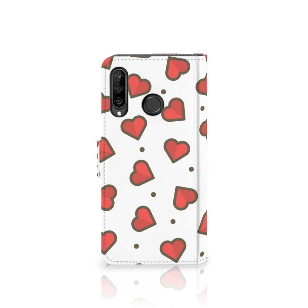 Huawei P30 Lite (2020) Telefoon Hoesje Hearts