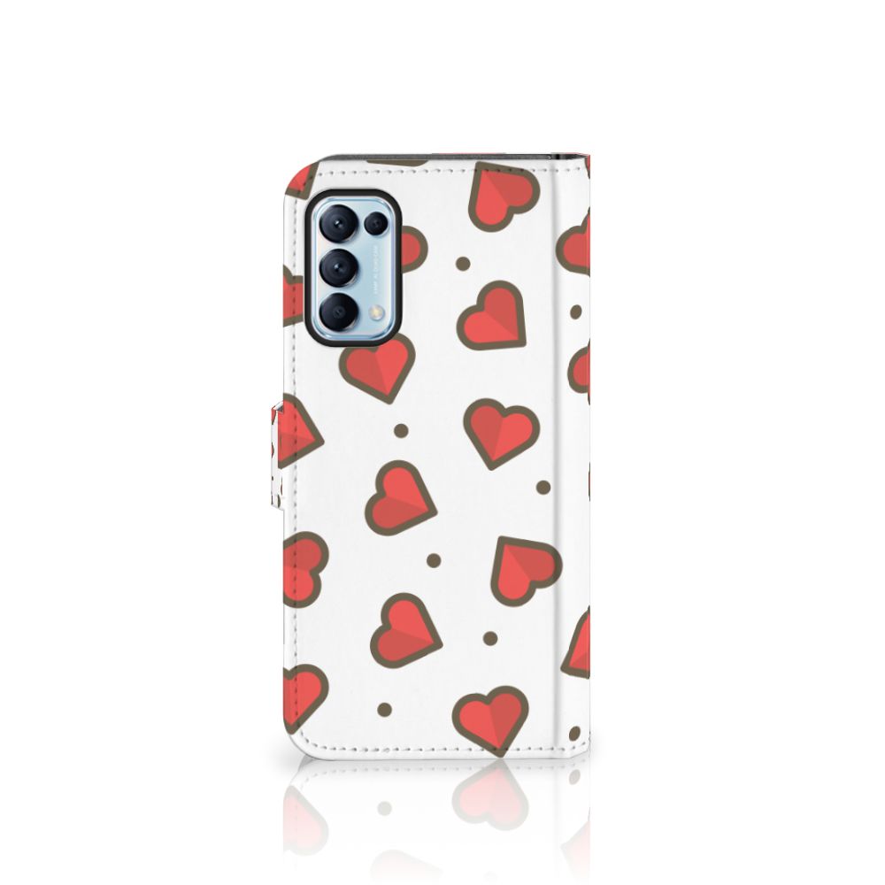 OPPO Find X3 Lite Telefoon Hoesje Hearts