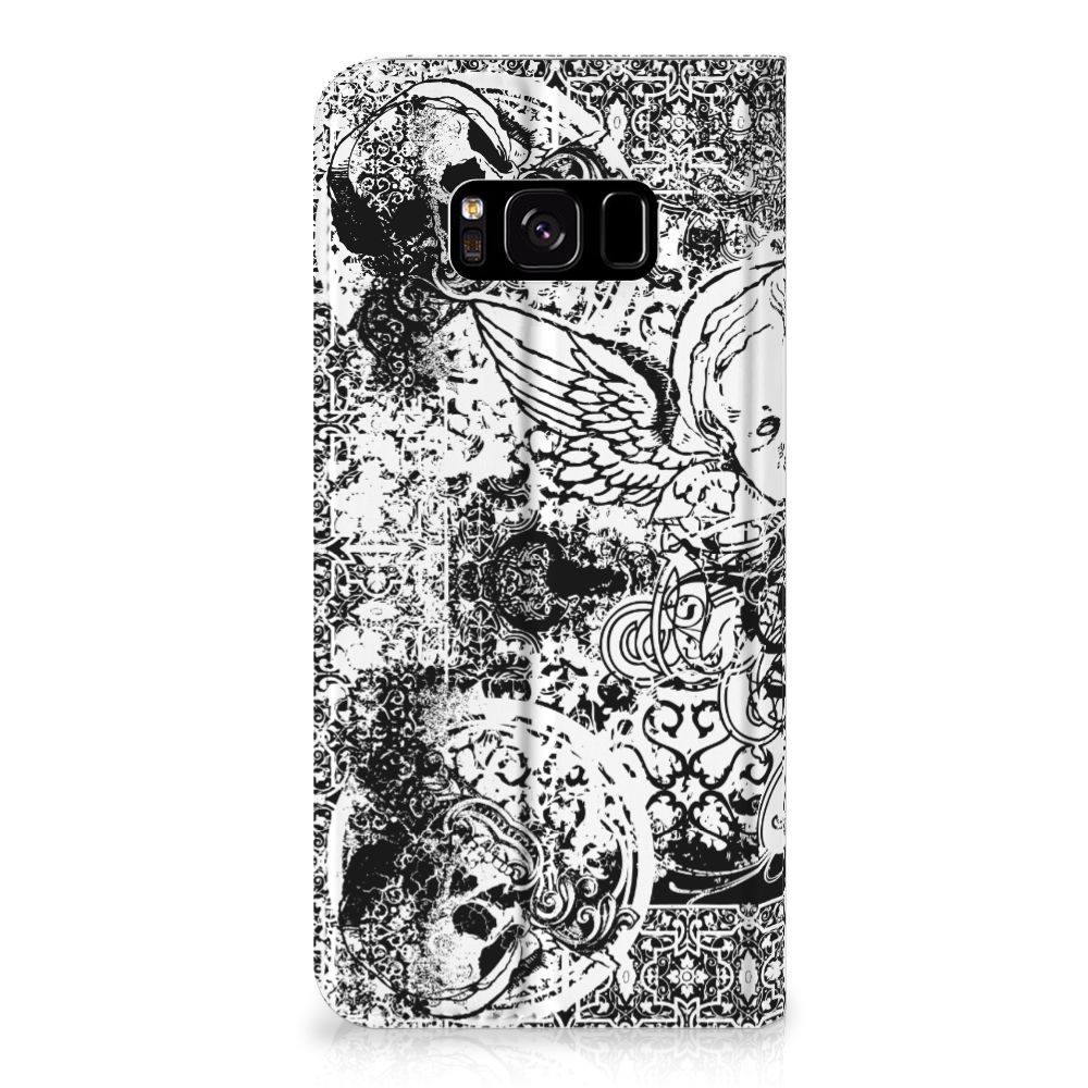 Mobiel BookCase Samsung Galaxy S8 Skulls Angel