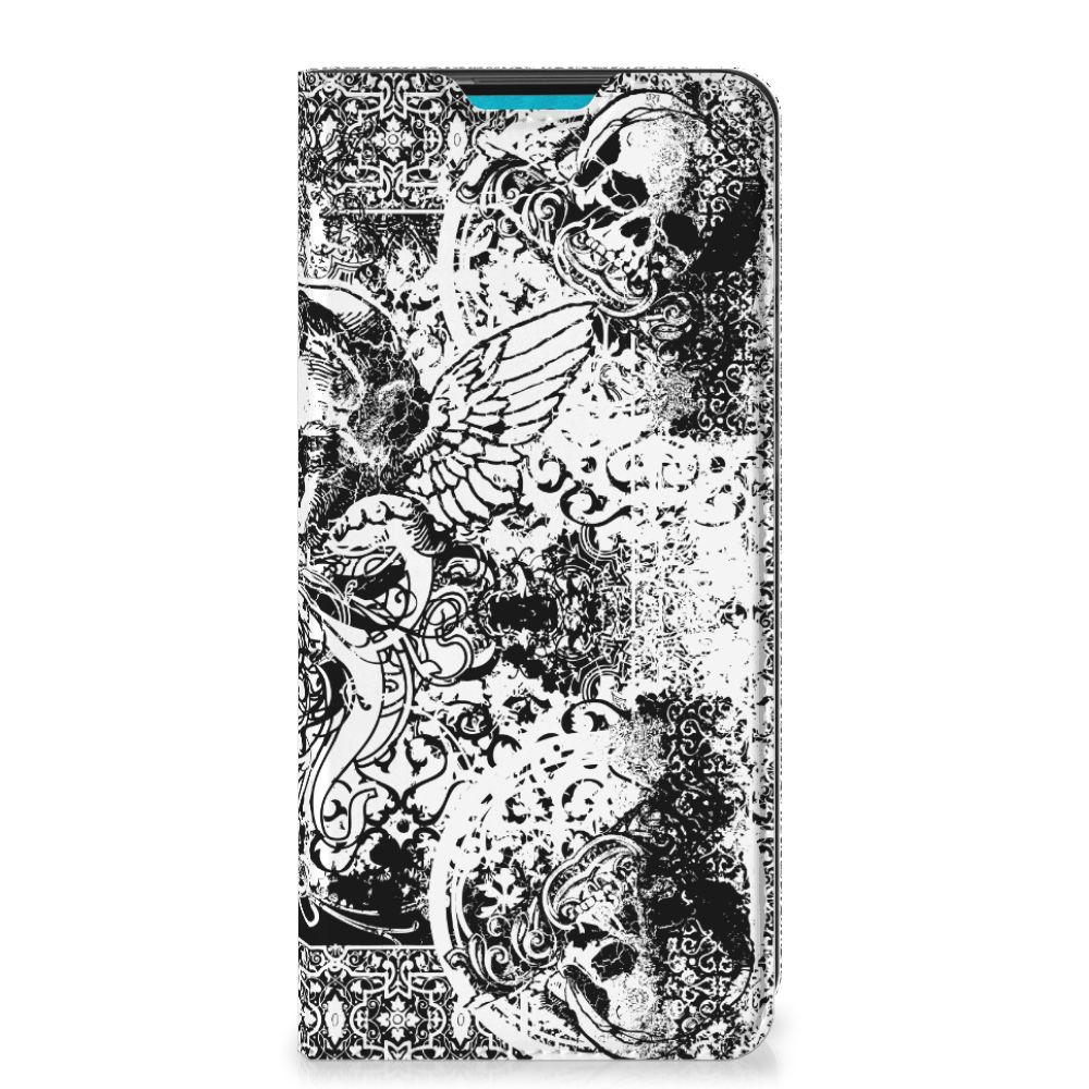 Mobiel BookCase Samsung Galaxy A73 Skulls Angel