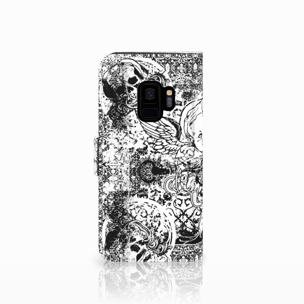 Telefoonhoesje met Naam Samsung Galaxy S9 Skulls Angel